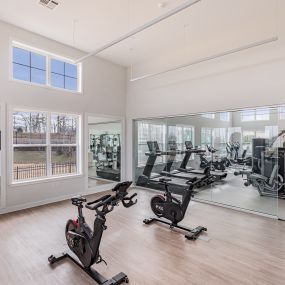 Yoga and spin studio at Glen Oaks Apartments in Wall Township, NJ.