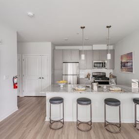 Large kitchen at Glen Oaks Apartments in Wall Township, NJ.