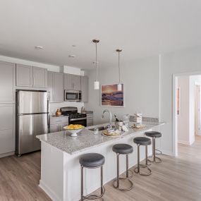 Large kitchen at Glen Oaks Apartments in Wall Township, NJ.