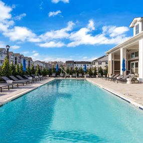 Swimming pool at Glen Oaks Apartments in Wall Township, NJ.