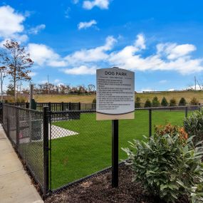 Fenced pet park at Glen Oaks Apartments in Wall Township, NJ.