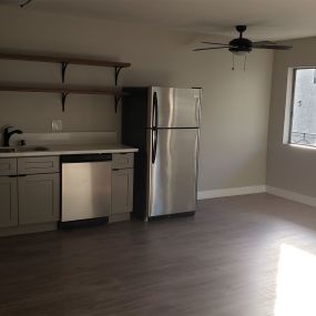 Open Space Living Room with Kitchen