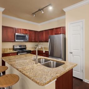 Kitchen with island