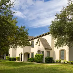 Building exterior with courtyard