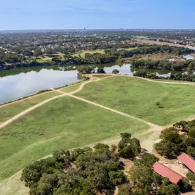 Aerial view of Brushy Creek Lake Park close to Camden Brushy Creek