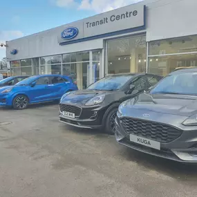 Front of the Ford Transit Centre in Coatbridge