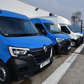 Renault vans at the Middlesbrough dealership
