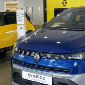 Evans Halshaw Renault Middlesbrough Showroom Interior with Renault Symbioz