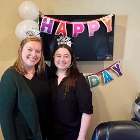 Happy Birthday to Jamie & T! We are so grateful to have both of you at the office! You both are such a joy to work with! Thank you for your hard work, warm hearts, and positive attitudes!