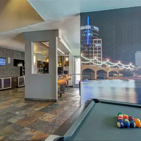 Resident lounge with billiards