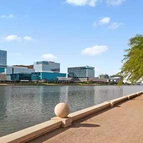 Tempe Town Lake Walking Path in Arizona