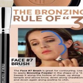 Have you tried our Face #7 Brush? This is a multi-purpose tool that can bronze, blush, contour and foundation. Purchase today and glow like a pro!