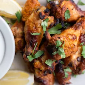 Flame Roasted Lemon Chicken Wings