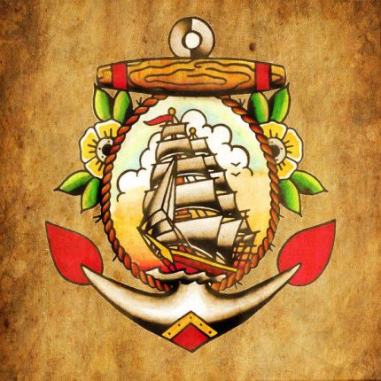 Logotyp från Ship & Anchor Tattoo