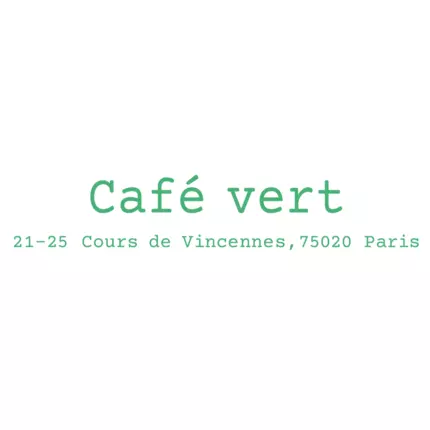 Logotyp från Café Vert - Printemps