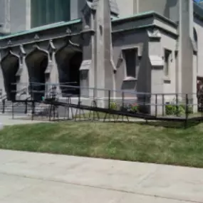 An overnight Amramp ramp rental for a wedding at St. Mark’s Church in Buffalo NY.