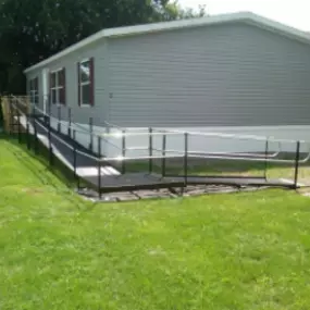 Residential ramp installed at a home in Caledonia, N.Y.