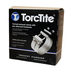 HQ Truck Parts TorcTite exhaust clamp with pre attached hardware.