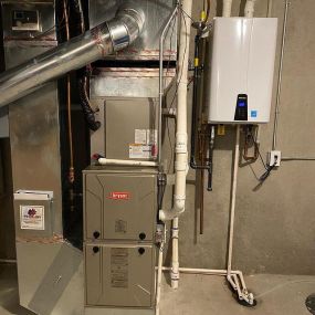 Beautiful new HVAC and tankless water heater systems installed.