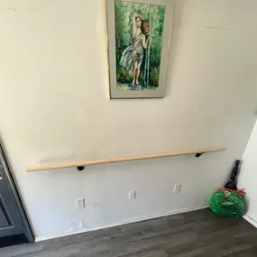 Handrail installation.