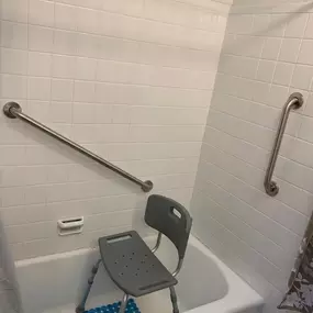 Grab bar installation.