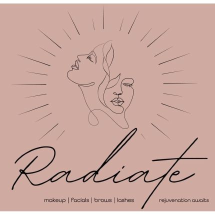 Logo de Radiate Studio | Esthetics & Event Makeup + Hair