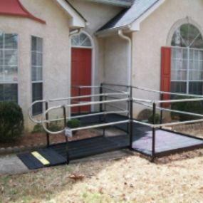 This Sharpsberg, Georgia, home is fully accessible with Amramp’s steel, modular wheelchair ramp.