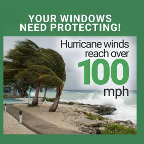 With hurricane winds reaching over 100 mph, your windows NEED protecting! See if rolling hurricane shutters are right for your home!