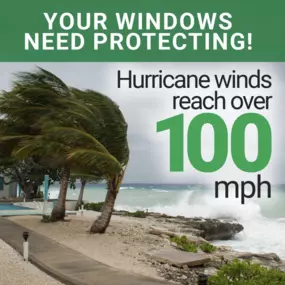 With hurricane winds reaching over 100 mph, your windows NEED protecting! See if rolling hurricane shutters are right for your home!