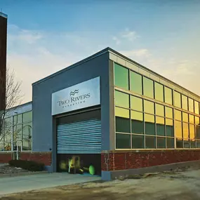 Exterior shot of Two Rivers Marketing Building