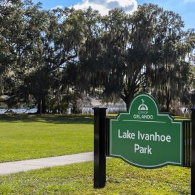 Enjoy a walk or ride around Lake Ivanhoe Park.