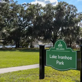 Enjoy a walk or ride around Lake Ivanhoe Park.