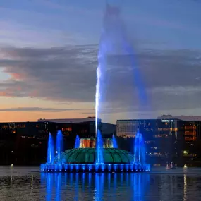 Lake eola nighttime fountain