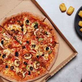 Papa Johns Go Solo Deal - any medium pizza, 1 classic side and any regular drink