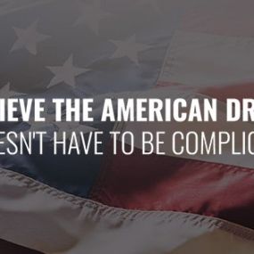 American Flag with Quote