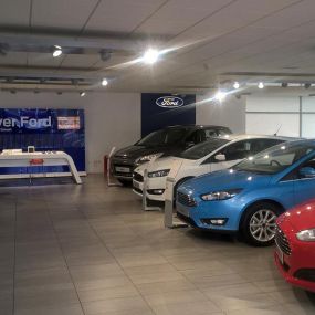 Inside the Ford Coatbridge showroom