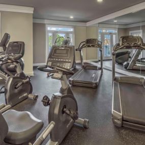 24-Hour multi-level fitness center with cardio equipment