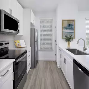 Modern renovated kitchen at Camden Ballantyne in Charlotte, NC