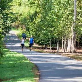 Walking and biking path at Four Mile Creek