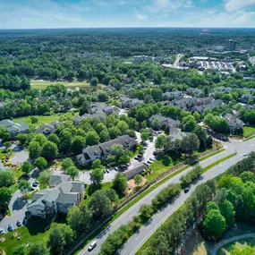 Aerial view towards the west at Camden Ballantyne