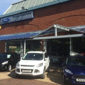 Outside the Ford Altrincham dealership