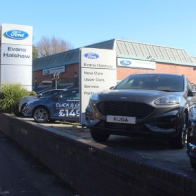 Outside the Ford Altrincham dealership