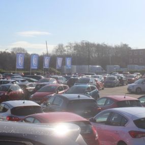 Cars outside the Ford Altrincham showroom