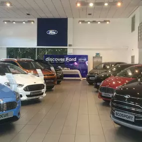 Ford cars in the Altrincham dealership