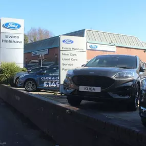 Outside the Ford Altrincham dealership