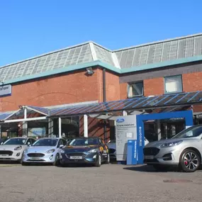 Outside the Ford Altrincham dealership