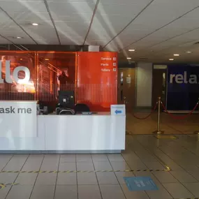 Reception area inside the Ford Altrincham showroom