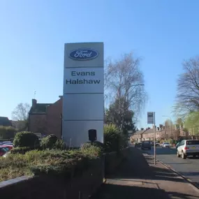 Outside the Ford Altrincham dealership