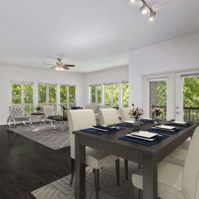 Light-filled apartment homes at Camden Fairfax Corner in Fairfax, Virginia