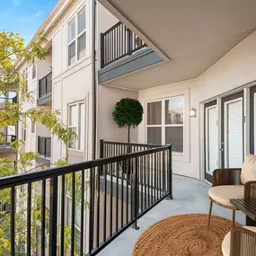 Relaxing balcony at Camden Fairfax Corner in Fairfax, Virginia